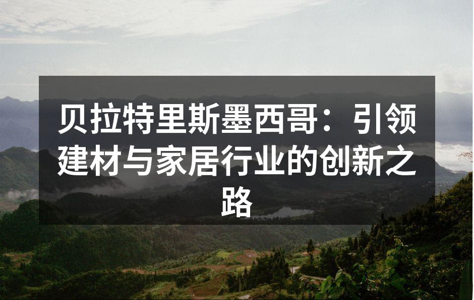 贝拉特里斯墨西哥：引领建材与家居行业的创新之路